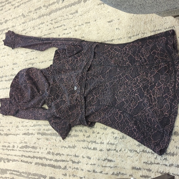 Lululemon Hooded Define Jacket *Nulu Lacescape Spanish Rose Black - Picture 11 of 11